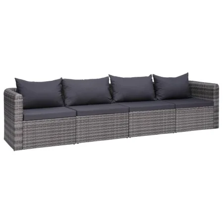 4-piece garden sofa set and gray synthetic rattan cushions by vidaXL, Outdoor sofas - Ref: Foro24-44164, Price: 306,87 €, Dis...