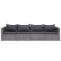4-piece garden sofa set and gray synthetic rattan cushions by vidaXL, Outdoor sofas - Ref: Foro24-44164, Price: 348,64 €, Dis...