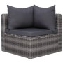 4-piece garden sofa set and gray synthetic rattan cushions by vidaXL, Outdoor sofas - Ref: Foro24-44164, Price: 348,64 €, Dis...