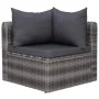 4-piece garden sofa set and gray synthetic rattan cushions by vidaXL, Outdoor sofas - Ref: Foro24-44164, Price: 306,87 €, Dis...