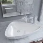 Lavabo de cerámica triangular blanco 645x455x115 mm de vidaXL, Lavabos - Ref: Foro24-142997, Precio: 62,36 €, Descuento: %