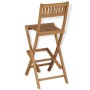 Klappbare Garten-Barhocker, 2 Stück, massives Teakholz von vidaXL, Gartenstühle - Ref: Foro24-43806, Preis: 205,51 €, Rabatt: %