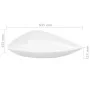 Weiße dreieckige Keramikspüle 645x455x115 mm von vidaXL, Sinkt - Ref: Foro24-142997, Preis: 62,24 €, Rabatt: %