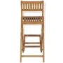 Folding garden bar stools 2 pcs solid teak wood by vidaXL, Garden chairs - Ref: Foro24-43806, Price: 200,76 €, Discount: %