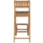 Klappbare Garten-Barhocker, 2 Stück, massives Teakholz von vidaXL, Gartenstühle - Ref: Foro24-43806, Preis: 205,51 €, Rabatt: %