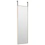 Espejo de puerta cristal y aluminio negro 30x80 cm de , Espejos - Ref: Foro24-327414, Precio: 38,54 €, Descuento: %