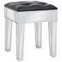 Tocador espejado con taburete de MDF y vidrio de vidaXL, Tocadores para dormitorios - Ref: Foro24-246661, Precio: 273,67 €, D...