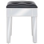 Tocador espejado con taburete de MDF y vidrio de vidaXL, Tocadores para dormitorios - Ref: Foro24-246661, Precio: 273,67 €, D...