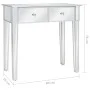 Mirrored Dressing Table with MDF and Glass Stool by vidaXL, Bedroom Dressers - Ref: Foro24-246661, Price: 270,66 €, Discount: %