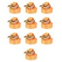 Ratschen-Befestigungsgurte, 10 Stück, 1T, 6 m x 38 mm, Orange von vidaXL, Spanngurte - Ref: Foro24-142661, Preis: 90,00 €, Ra...