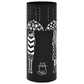 Umbrella stand design for women in black steel by vidaXL, umbrella stands - Ref: Foro24-246800, Price: 39,40 €, Discount: %