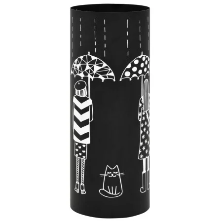 Umbrella stand design for women in black steel by vidaXL, umbrella stands - Ref: Foro24-246800, Price: 40,20 €, Discount: %