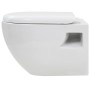 Wandtoilette aus weißer Keramik von vidaXL, Badezimmer - Ref: Foro24-143022, Preis: 146,62 €, Rabatt: %