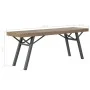 Banco de jardín de madera maciza de acacia 120 cm de vidaXL, Bancos de jardín - Ref: Foro24-44252, Precio: 101,26 €, Descuent...