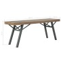 Gartenbank aus massivem Akazienholz 120 cm von vidaXL, Gartenbänke - Ref: Foro24-44252, Preis: 102,77 €, Rabatt: %