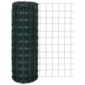 Set of green steel Euro fence 10x1.2 m by vidaXL, fence panels - Ref: Foro24-140586, Price: 42,06 €, Discount: %