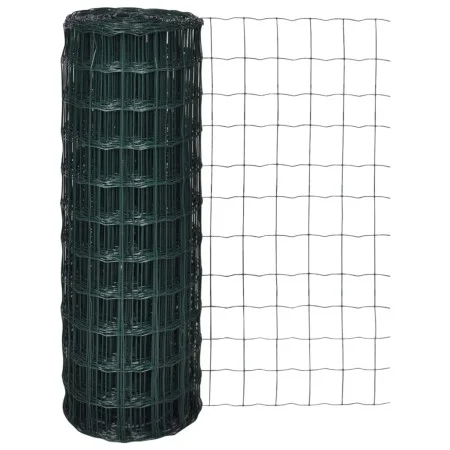 Set de euro valla acero verde 10x1,2 m de vidaXL, Paneles de vallas - Ref: Foro24-140586, Precio: 44,27 €, Descuento: %