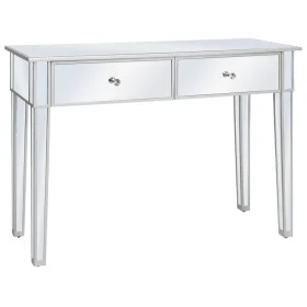 Console table with MDF and glass mirror 106.5x38x76.5 by vidaXL, Side tables - Ref: Foro24-246660, Price: 250,78 €, Discount: %