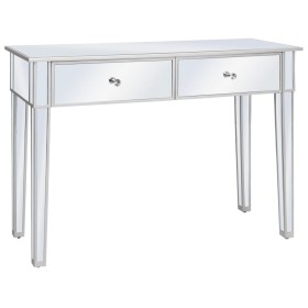 Mesa consola de espejo de MDF y vidrio 106,5x38x76,5 de vidaXL, Mesas auxiliares - Ref: Foro24-246660, Precio: 255,54 €, Desc...