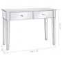 Konsolentisch aus MDF und Glas Spiegel 106,5x38x76,5 von vidaXL, Seitentische - Ref: Foro24-246660, Preis: 255,54 €, Rabatt: %