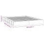 Estructura de cama de madera maciza 150x200 cm de , Camas y somieres - Ref: Foro24-820671, Precio: 132,72 €, Descuento: %