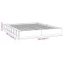 Estructura de cama de madera maciza 150x200 cm de , Camas y somieres - Ref: Foro24-820671, Precio: 94,59 €, Descuento: %
