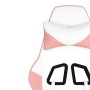 Silla gaming masaje y reposapiés cuero sintético blanco y rosa by , Gaming chairs - Ref: Foro24-345420, Price: 121,51 €, Disc...