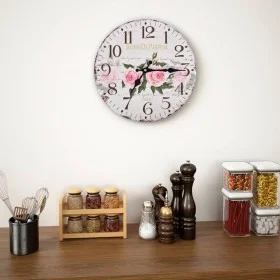 Vintage wall clock with flowers 30 cm by vidaXL, Wall clocks - Ref: Foro24-50625, Price: 19,71 €, Discount: %