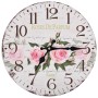 Vintage wall clock with flowers 30 cm by vidaXL, Wall clocks - Ref: Foro24-50625, Price: 18,46 €, Discount: %