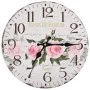 Vintage-Wanduhr mit Blumen 30 cm von vidaXL, Wanduhren - Ref: Foro24-50625, Preis: 20,13 €, Rabatt: %