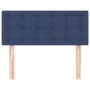Kopfteil aus blauem Stoff, 100 x 5 x 78/88 cm von , Kopf- und Fußteile - Ref: Foro24-346442, Preis: 35,74 €, Rabatt: %
