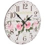 Vintage wall clock with flowers 30 cm by vidaXL, Wall clocks - Ref: Foro24-50625, Price: 18,46 €, Discount: %