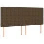 Headboards 4 units of dark brown fabric 80x5x78/88 cm by , Headboards and footboards - Ref: Foro24-3116775, Price: 105,04 €, ...