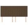Headboards 4 units of dark brown fabric 80x5x78/88 cm by , Headboards and footboards - Ref: Foro24-3116775, Price: 105,04 €, ...