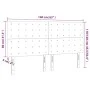 Headboards 4 units of dark brown fabric 80x5x78/88 cm by , Headboards and footboards - Ref: Foro24-3116775, Price: 105,04 €, ...