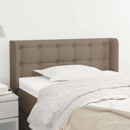 Kopfteil aus taupegrauem Stoff, 83 x 16 x 78/88 cm von , Kopf- und Fußteile - Ref: Foro24-3119180, Preis: 44,17 €, Rabatt: %