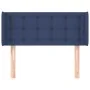 Cabecero de tela azul 83x16x78/88 cm de , Cabeceros y pies de cama - Ref: Foro24-3119182, Precio: 39,13 €, Descuento: %