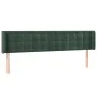 Cabecero de terciopelo verde oscuro 163x16x78/88 cm de , Cabeceros y pies de cama - Ref: Foro24-3119259, Precio: 80,43 €, Des...