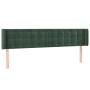 Kopfteil aus dunkelgrünem Samt, 163 x 16 x 78/88 cm von , Kopf- und Fußteile - Ref: Foro24-3119259, Preis: 77,17 €, Rabatt: %