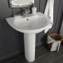 Lavabo de pie de cerámica blanco 520x440x190 mm de vidaXL, Lavabos - Ref: Foro24-142999, Precio: 143,99 €, Descuento: %
