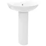 Lavabo de pie de cerámica blanco 520x440x190 mm de vidaXL, Lavabos - Ref: Foro24-142999, Precio: 143,99 €, Descuento: %