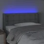 Light gray fabric headboard with LED 83x16x78/88 cm by , Headboards and footboards - Ref: Foro24-3123644, Price: 48,87 €, Dis...