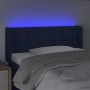 Kopfteil aus blauem Stoff mit LED 83x16x78/88 cm von , Kopf- und Fußteile - Ref: Foro24-3123650, Preis: 45,16 €, Rabatt: %