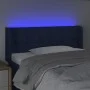 Kopfteil aus blauem Stoff mit LED 83x16x78/88 cm von , Kopf- und Fußteile - Ref: Foro24-3123650, Preis: 45,88 €, Rabatt: %