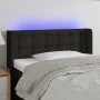 Kopfteil aus schwarzem Stoff mit LED 83x16x78/88 cm von , Kopf- und Fußteile - Ref: Foro24-3123646, Preis: 45,19 €, Rabatt: %