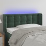 Dunkelgrünes Samtkopfteil mit LED 103x16x78/88 cm von , Kopf- und Fußteile - Ref: Foro24-3123715, Preis: 57,80 €, Rabatt: %