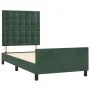 Dark green velvet bed frame with headboard 80x200 cm by , Beds and slatted bases - Ref: Foro24-3125968, Price: 141,18 €, Disc...