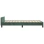 Dark green velvet bed frame with headboard 80x200 cm by , Beds and slatted bases - Ref: Foro24-3125968, Price: 141,18 €, Disc...