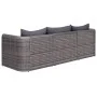 3-piece garden sofa set with gray synthetic rattan cushions by vidaXL, Outdoor sofas - Ref: Foro24-44163, Price: 294,84 €, Di...