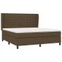 Box spring bed with dark brown fabric mattress 160x200 cm by , Beds and slatted bases - Ref: Foro24-3128296, Price: 552,58 €,...